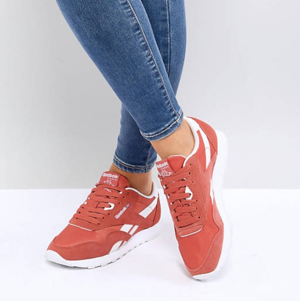 Reebok Classic Nylom SP Sneaker, Orange,  NIB 🍊